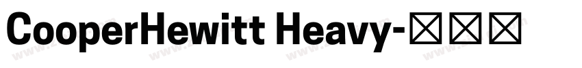 CooperHewitt Heavy字体转换